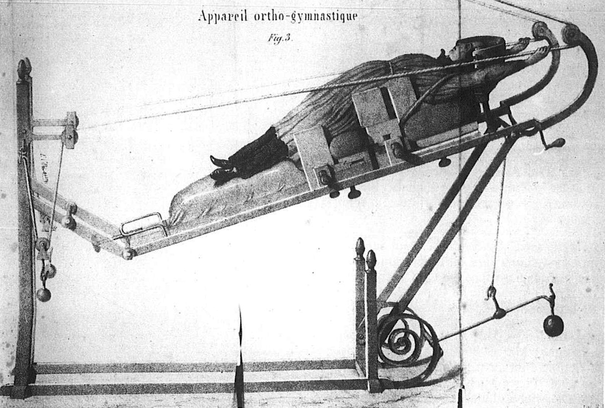 Appareil ortho-gymnastique du Dr. Pravaz. Lyon, 1845